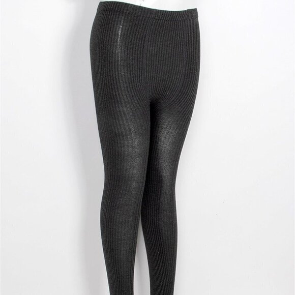 TRÏBE Stretchy Full-length Footed Ribbed Tights - Picture 3 of 3